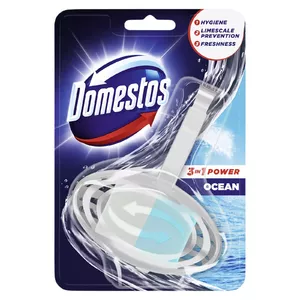 Туалетный брикет Domestos Ocean 35 г — очищающий блок для унитаза, 35 г