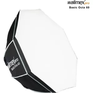 mantona astoņstūra softbokss 60 cm ar Bowens adapteri un difuzoriem