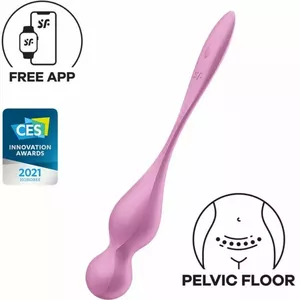 Вагинальные шарики Satisfyer Силиконовые Розовые