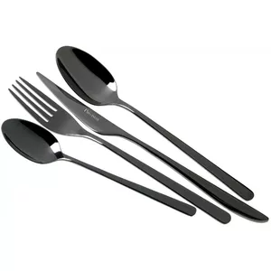 Cutlery set Pintinox Florence By Night 24 pcs, black 18/10 stainless steel, 3 mm