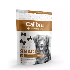 Лакомство для собак Calibra Veterinary Diets Crunchy Snack Gastrointestinal 120 г — функциональное, без злаков, вкус рыбы