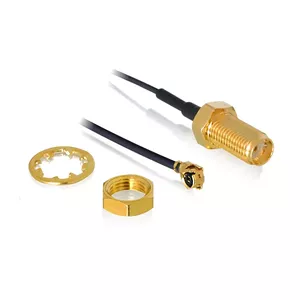 Coaxial Cable DeLOCK 88824 0.35 m MHF (I-PEX) RF SMA Black