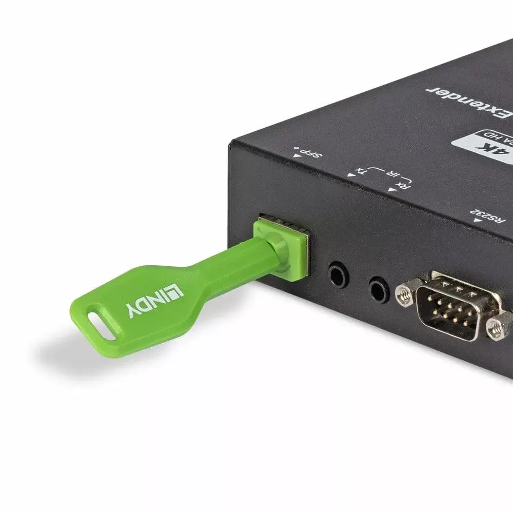 Port blocker key Lindy SFP, green Photo 2