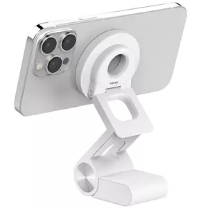 Magnētiskā 3‑in‑1 uzlādes pamatne SODI BM-330 balta MagSafe tālruņiem un aksesuāriem