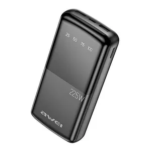 Portatīvais akumulators AWEI P13K 20000mAh 22.5W Melns/Melns Digitālais displejs