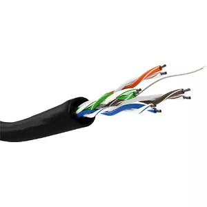 Network cable GOOBAY CAT 5e U/UTP 100 m Black