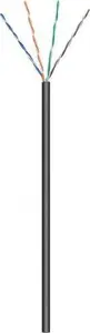 Network cable GOOBAY CAT 5e U/UTP 100 m Black