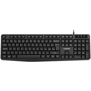 Wired Keyboard CANYON KB-1 UK layout Black
