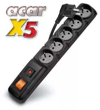 Strāvas sadales panelis Acar X5/3m 5x220V