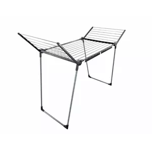 Veļas žāvēšanas statīvs Leifheit Pegasus 180 Solid Black salokāms viegls, modelis 1081589