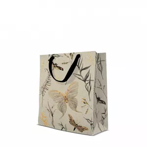Gift bag Paw Decor Collection PL11AGB1025003 medium 20×25×10 cm, moths design
