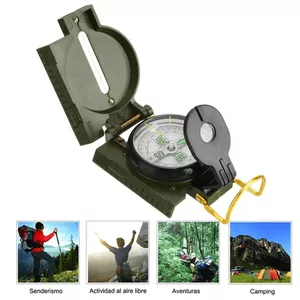 Hiking compass THOMS TZK775, aluminum case, lightweight, waterproof