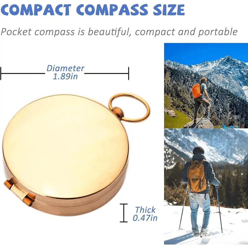 Mini kompass THOMS Hiking Gold Fluo Photo 3