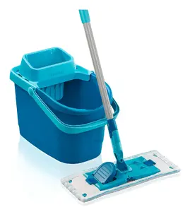 Leifheit 55510 Mopa un spaiņa komplekts Tērauds Mikrošķiedra Zaļš 33 cm