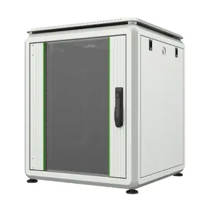 Lanview RDL12U66WH Freestanding Rack Cabinet 12U White with Key Lock and IP20 Protection
