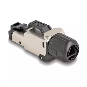DeLOCK 86017 соединитель провода RJ45/LSA Черный Серебристый Мужской
