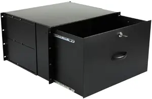 Lanview RAD115BL Drawer Unit Rack Accessory in Black
