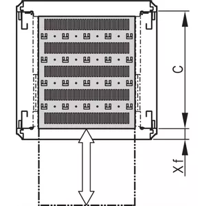 19" Shelf TELE 1U C=500 SCHROFF rack accessory 1U shelf depth 500 mm