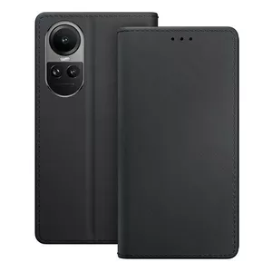 Чехол‑кошелек 3MK для Oppo Reno 10 Pro — черный, складной с отделением для карт