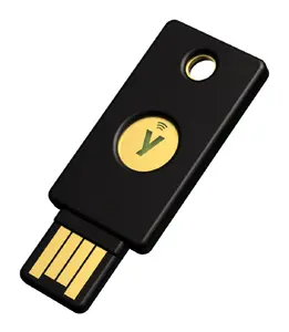 Aparatūras autentifikators Yubico Security Key NFC USB-A FIDO2 FIDO U2F IP68 melns