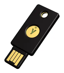 Yubico Security Key NFC hardware authenticator USB-A FIDO2 FIDO U2F IP68 black