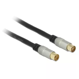 Coaxial Cable RG-6/U DeLOCK 88946 2m IEC Black