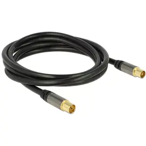 Коаксиальный кабель RG-6/U DeLOCK 88923 2м IEC Черный