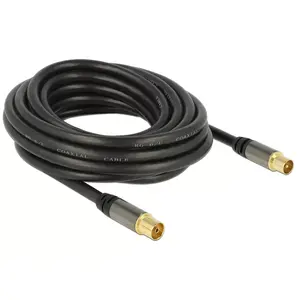 Коаксиальный кабель RG-6/U DeLOCK 88925 5 м IEC черный