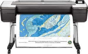 HP Designjet T1700dr 44-inch Thermal Inkjet Plotter Printer with 2400 x 1200 DPI Resolution, 500 GB Storage, and 6 Print Cartridges