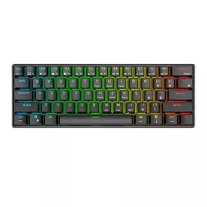 Mechanical keyboard Royal Kludge RK61 — 60% compact layout, black chassis, Brown switches, US layout