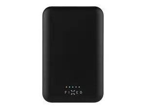 Portable Power Bank FIXED MagZen 6000 mAh — black, USB output for smartphones and tablets