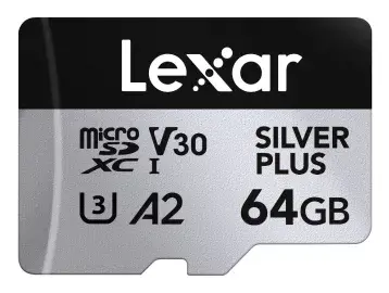 MicroSD карта Lexar 64GB SILVER PLUS Photo 2