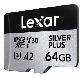 MicroSD карта Lexar 64GB SILVER PLUS Photo 3