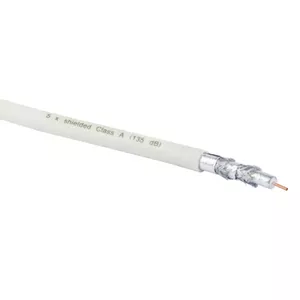 Coaxial cable Schwaiger KOX13525 052 75 Ω 25 m White