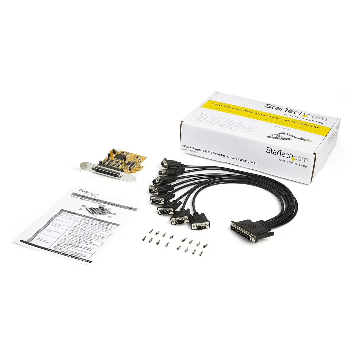 8-portu PCI Express RS232 sērijas adaptera karte StarTech.com PEX8S1050 Photo 6