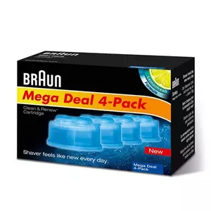 Заправочные картриджи BRAUN CCR4 3+1 для системы Clean&Renew — комплект 3 картриджа + 1 запасной