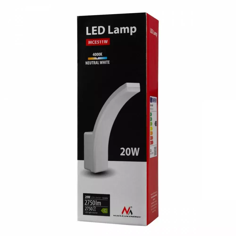 LED floodlight MACLEAN MCE511 W 20W IP65 4000K Photo 4