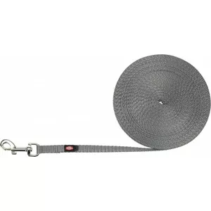 Trixie dog/cat lead TX-19801 — 10 m tape leash, graphite, 1 cm strap width