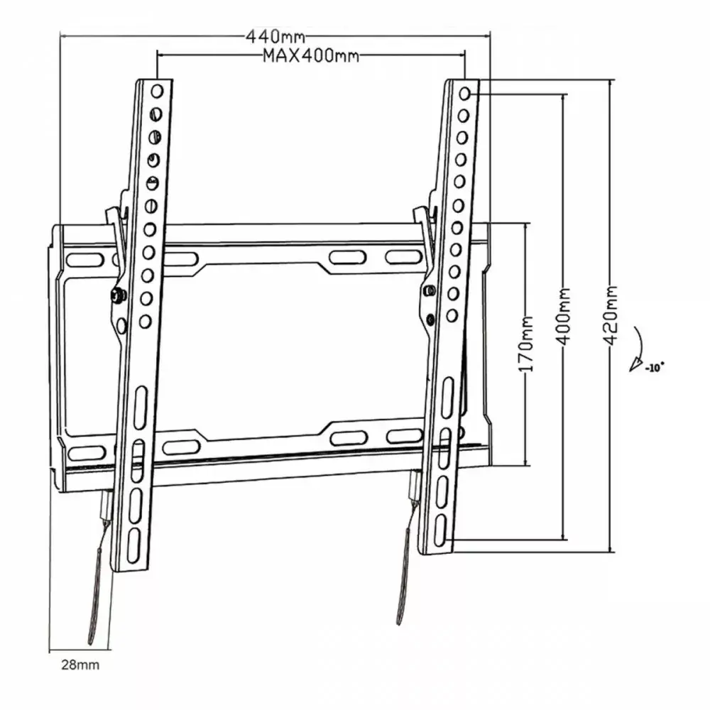 TV wall mount MACLEAN MC-412 for 32–70" TVs Photo 4