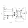 Maclean MC-418 Wall Mount for 23-43 inch TV and Monitor Photo 2
