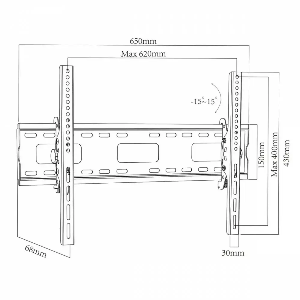TV wall mount MACLEAN MC-421 VESA 600x400 Photo 4