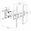 TV sienas stiprinājums MACLEAN MC-423 43–100" 80 kg Photo 3