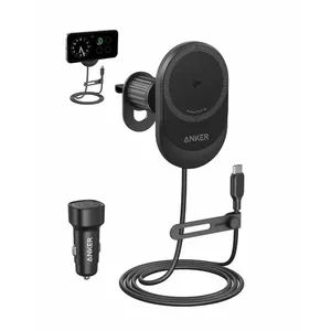 Wireless Magnetic Car Charger Anker MagGo 15W — Magnetic 15W Qi Fast Charging for Smartphones, Black