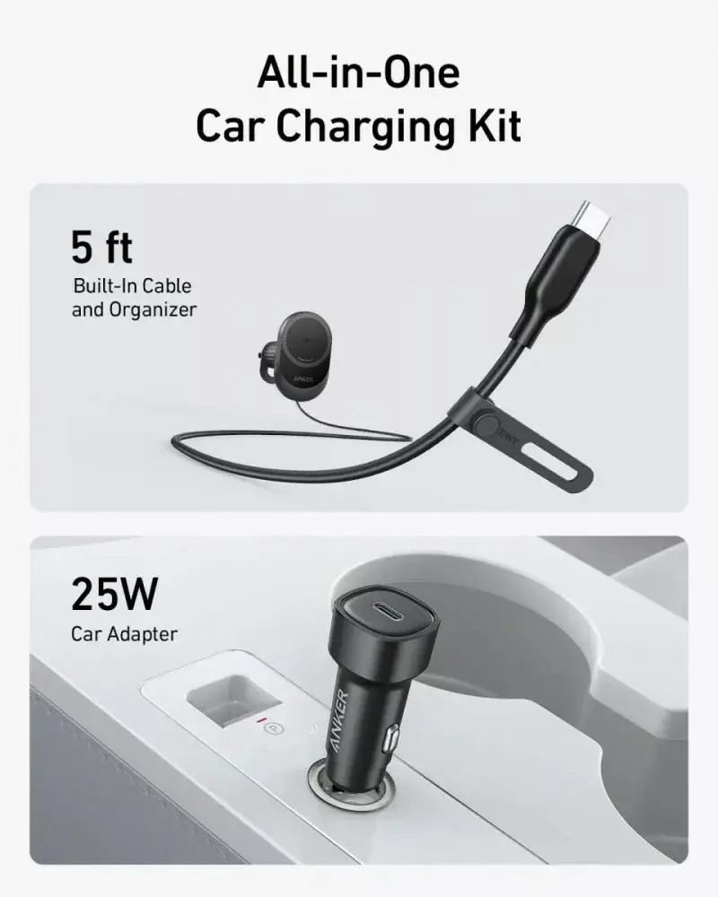 Anker MagGo 15W magnētiska automašīnas lādētāja Photo 2