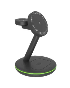 Indoor Charger ICY BOX IB-SH102-CH — Fast charging for Headphones, Smartphone, Smartwatch, 100–240V, 12V output, 1 m cable, Black