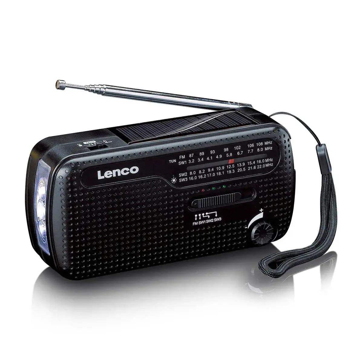 Lenco MCR-113BK Portatīvais avārijas radio Photo 3