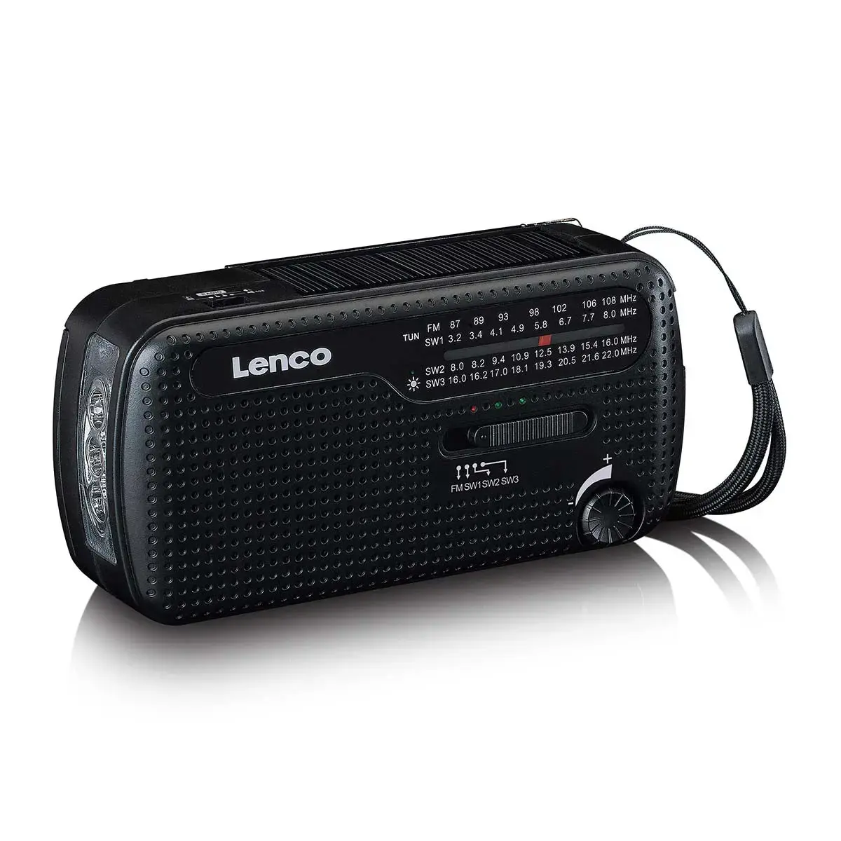 Lenco MCR-113BK Portatīvais avārijas radio Photo 4