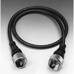 Albrecht 7580 coaxial cable 0.5 m PL 259 Black