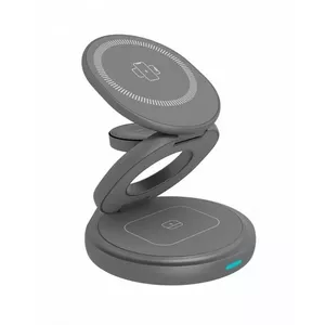 Charging Stand RAIDSONIC IB-SH101-CH — Foldable Magnetic Aluminium for Phone, EarPods, Smartwatch