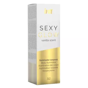 Крем для тела Intt Sexy Glow 60 мл — увлажняющий крем с золотистыми микрочастицами, лёгкий естественный загар, маскирует несовершенства